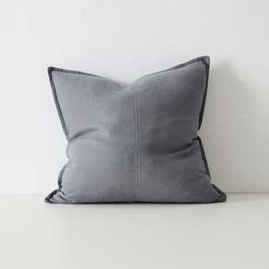 Cushions Throws: Linen Cushions | Smoke