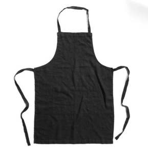 Black Linen Apron