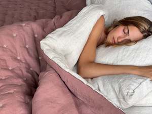 Linen Quilt | Vintage Pink | Made in Italy