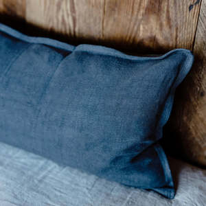 Linen Lumbar Cushion | Midnight - 120cm