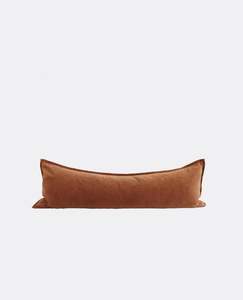 Velvet Lumbar Cushion | Nutmeg -25% OFF