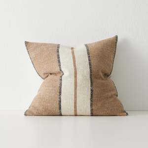 Cushions Patterns Stripes: Ottavio Cushion Cocoa