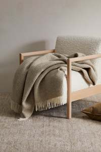 Throws Blankets: Hazel Throw Blanket - 100% New Zealand Wool