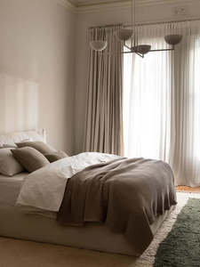 Throws Blankets: Waffle Blanket | Oatmeal