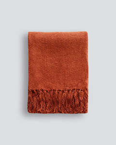 Throws Blankets: Serenade Throw - Turmeric