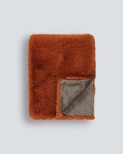Throws Blankets: Luxe Throw - Spice