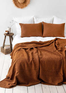 Waffle Blanket – Cinnamon