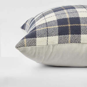 Checkers Cushion: The Hickory Cushion Cover in Black / White