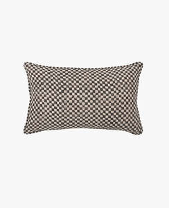 Gia Black Reversible Linen Cushion