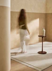 Floor Rugs: Silvio Floor Rug | Ecru | 100% Wool