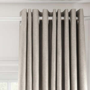 Glamour Cotton Twill Readymade Curtains | Oyster