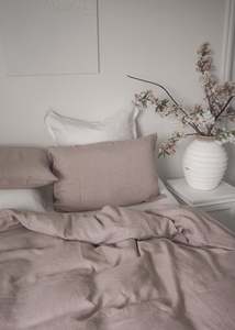 Linen Duvet Cover Set | Dusky Pink | Made In New Zealand