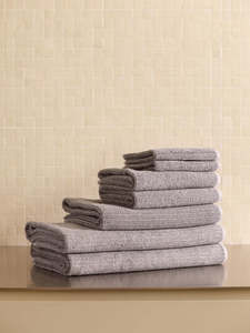 Bath Towels: Tweed Towels | Grey