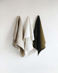 Kitchen: Linen Tea Towels 3 pack - Made in NZ