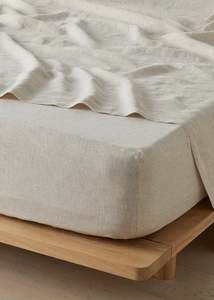 Bedroom Collection: Savanna Pure Linen Fitted Sheet