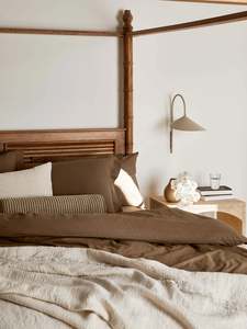 Linen Duvet Cover Set | Café