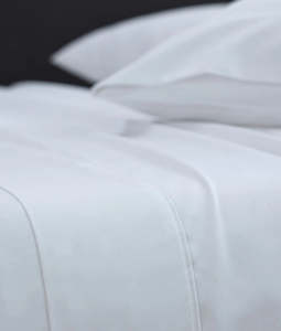 White Natural: LUXURY Sateen 500TC Sheet Set | Pure White