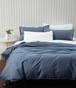 Cotton: Pure Cotton Duvet Cover Set | Denim
