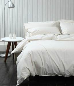 White Natural: Pure Cotton Duvet Cover Set | Ivory