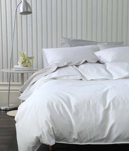 Cotton: Pure Cotton Duvet Cover Set | White