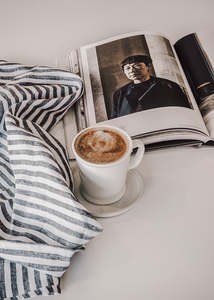 Majeste ® Linen Tea Towel | Black Stripe