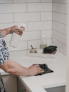 Linen Tea Towels: Majeste ® Linen Dish Cloth | Khaki