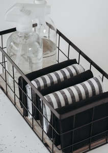 Majeste ® Linen Dish Cloth | Black Stripe