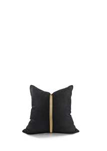 New To Home: Braid Cushion cover- Black and Gold