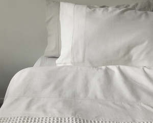 Union Duvet Cover Sets | Linen/Cotton Mix | Hemstitching Detail