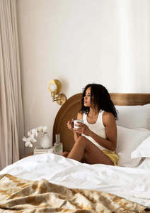 Soho Linen-Cotton Sheet Set | White --50%Cotton/Linen