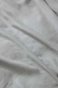 Linen Flat Sheets: French Flax Linen Flat Sheet | Silver