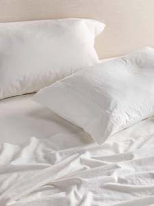 Cotton Flat Sheet: Soho Linen-Cotton Flat Sheet | White