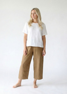 Pants: Linen Pants | Mocha