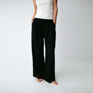 Linen Pants | Black