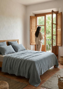 Granito Linen Bed Cover, Copenhagen