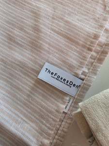 Kitchen: Linen Tea Towel | Quartz Stripe