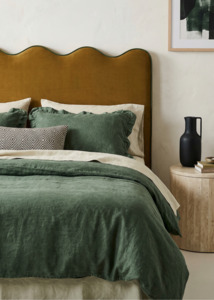 Piped Edge Headboard | Upholstered Bedhead Burnish