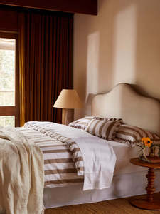 White Natural: Linen & Cotton Valance | White