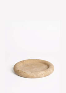 Homewares: Travertine Tray - Natural