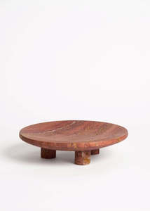 Homewares: Travertine Stand - Burnt