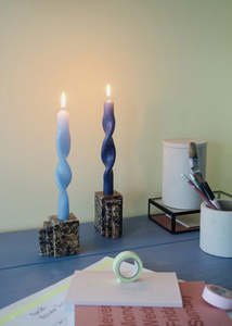 Candles: Twist Candles | Blue
