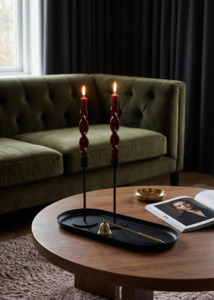 Candles: Twist Candles | Burgundy