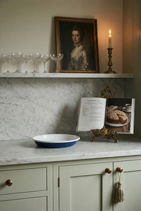 Kitchen: Classic Blue Enamel Pasta Plate - 24cm