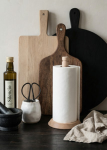 Kitchen: Wooden Paper Towel Holder