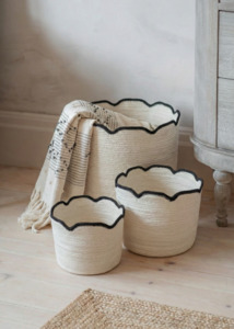Homewares: Jute Scallops Baskets