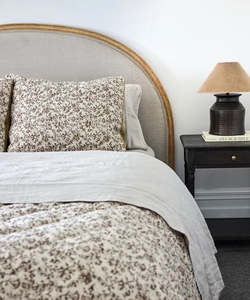 Quilts Bed Covers: Lilibeth Handblock Quilt – Olive Velvet