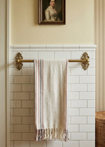 Striped hammam towel, Rose