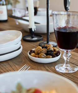 Serveware Trays: Rustic Stoneware Tapas Plate | Off White | 11.5cm