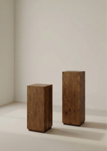 Wooden Plinth - Elm Wood