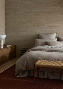 Duvet Covers: French Flax Linen Duvet Cover | Pebble